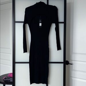 Fashion Nova Elegant Ribbed Sweater Midi Dress